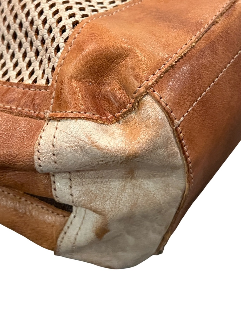 Bed|Stü Amelie Tote Bag Purse Nectar Lux Tan Rustic Handmade Purse - Picture 9 of 16